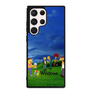 MICROSOFT WINDOWS THE SIMPSONS Samsung Galaxy S23 Ultra Case Cover