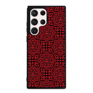 OBEY RED LOGO PATTERN Samsung Galaxy S23 Ultra Case Cover