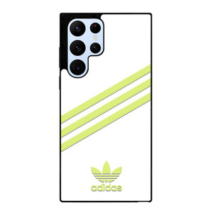 ADIDAS ORIGINALS STRIPES WHITE YELLOW Samsung Galaxy S22 Ultra Case Cover