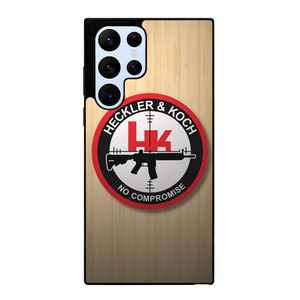HECKLER AND KOCH WOODEN LOGO Samsung Galaxy S22 Ultra Case Cover