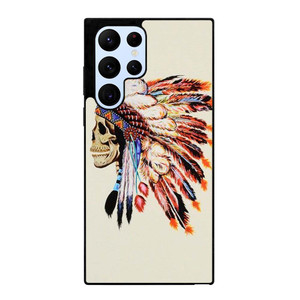 INDIAN FEATHER SKULL Samsung Galaxy S22 Ultra Case Cover