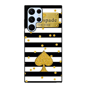 KATE SPADE NEW YORK LOGO GOLDEN POLKADOTS ICON Samsung Galaxy S22 Ultra Case Cover
