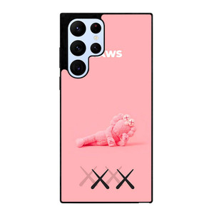 KAWS PINK LOGO MASCOT Samsung Galaxy S22 Ultra Case Cover
