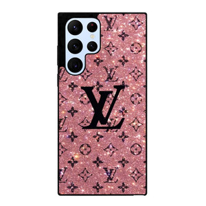 LOUIS VUITTON LV LOGO PINK SPARKLE Samsung Galaxy S22 Ultra Case Cover