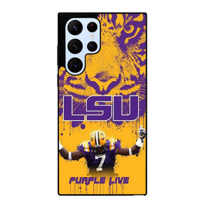 LSU TIGERS LOUISIANA STATE UNIVERSITY PURPLE LIVE Samsung Galaxy S22 Ultra Case Cover