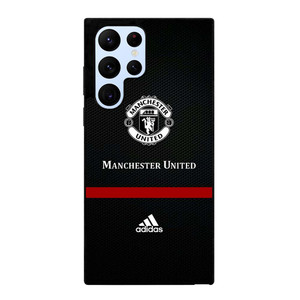 MANCHESTER UNITED FC LOGO FOOTBALL ADIDAS BLACK Samsung Galaxy S22 Ultra Case Cover
