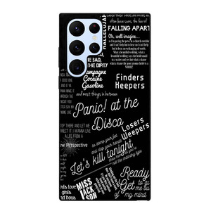 PANIC AT THE DISCO LYRIC Samsung Galaxy S22 Ultra Case Cover