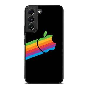 APPLE RETRO DESIGN BLACK Samsung Galaxy S22 Plus Case Cover