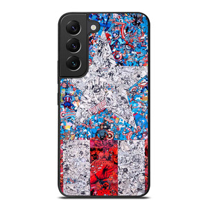 CAPTAIN AMERICA LOGO COLLAGE Samsung Galaxy S22 Plus Case Cover