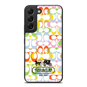 COACH LEATHERWARE NEW YORK EST 1941 COLORFUL Samsung Galaxy S22 Plus Case Cover