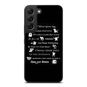 DISNEY LESSONS BLACK Samsung Galaxy S22 Plus Case Cover