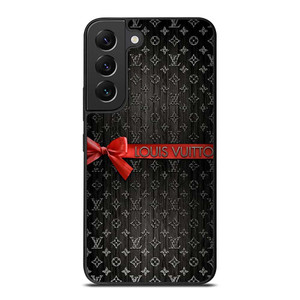 LOUIS VUITTON LV LOGO PATTERN RED RIBBON Samsung Galaxy S22 Plus Case Cover