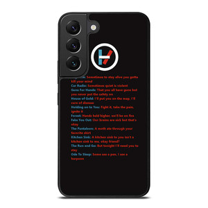LYRICS OF TWENTY ONE PILOTS Samsung Galaxy S22 Plus Case Cover