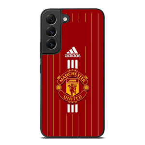 MANCHESTER UNITED FC LOGO FOOTBALL ADIDAS STRIPES Samsung Galaxy S22 Plus Case Cover