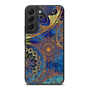 MANDELA BLUE GOLD PATTREN Samsung Galaxy S22 Plus Case Cover
