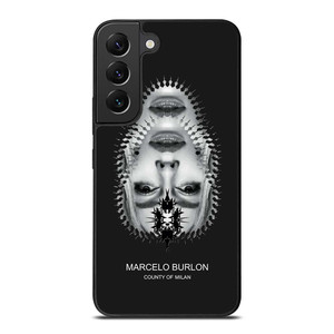 MARCELO BURLON MILAN UPSIDE DOWN FACE Samsung Galaxy S22 Plus Case Cover