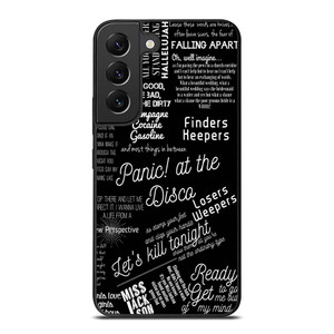 PANIC AT THE DISCO LYRIC Samsung Galaxy S22 Plus Case Cover