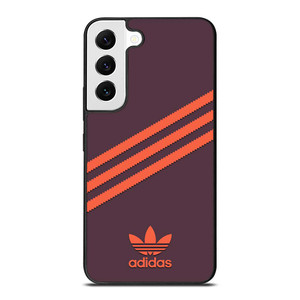 ADIDAS ORIGINALS STRIPES PURPLE ORANGE Samsung Galaxy S22 Case Cover