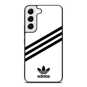 ADIDAS ORIGINALS STRIPES WHITE BLACK Samsung Galaxy S22 Case Cover