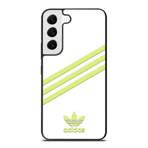 ADIDAS ORIGINALS STRIPES WHITE YELLOW Samsung Galaxy S22 Case Cover