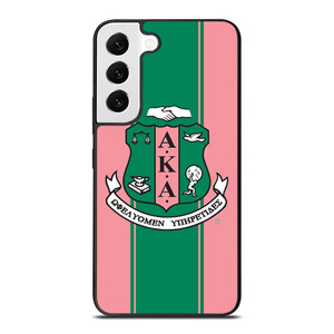 AKA PINK AND GREEN LOGO Samsung Galaxy S22 Case Cover