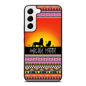 HAKUNA MATATA LION KING SUNSET AZTEC Samsung Galaxy S22 Case Cover