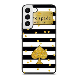 KATE SPADE NEW YORK LOGO GOLDEN POLKADOTS ICON Samsung Galaxy S22 Case Cover