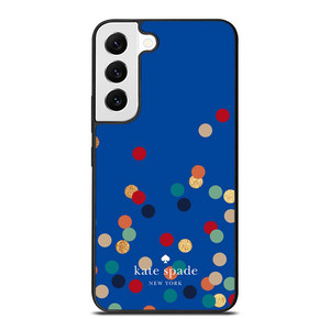 KATE SPADE NEW YORK LOGO SPARKLE POLKADOTS ICON Samsung Galaxy S22 Case Cover