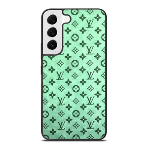 LOUIS VUITTON LOGO GREEN ICON PATTERN Samsung Galaxy S22 Case Cover