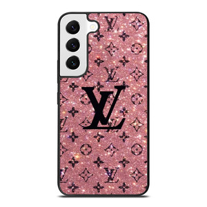 LOUIS VUITTON LV LOGO PINK SPARKLE Samsung Galaxy S22 Case Cover