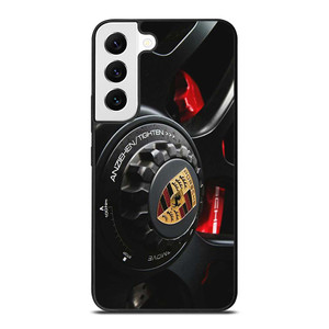 PORSCHE LOGO CAR ON RIM Samsung Galaxy S22 Case Cover