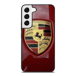 PORSCHE LOGO EMBLEM RED Samsung Galaxy S22 Case Cover