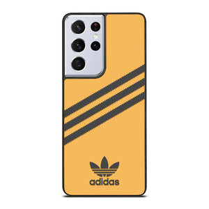 ADIDAS ORIGINALS STRIPES ORANGE BLACK Samsung Galaxy S21 Ultra Case Cover