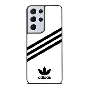 ADIDAS ORIGINALS STRIPES WHITE BLACK Samsung Galaxy S21 Ultra Case Cover