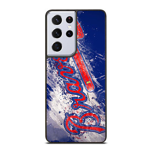 ATLANTA BRAVES ART LOGO Samsung Galaxy S21 Ultra Case Cover