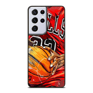 CHICAGO BULLS TEAM BASKETBALL ART Samsung Galaxy S21 Ultra Case Cover