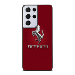 FERRARI LOGO SILVER EMBLEM Samsung Galaxy S21 Ultra Case Cover