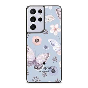 KATE SPADE NEW YORK LOGO BUTTERFLY PATTERN Samsung Galaxy S21 Ultra Case Cover