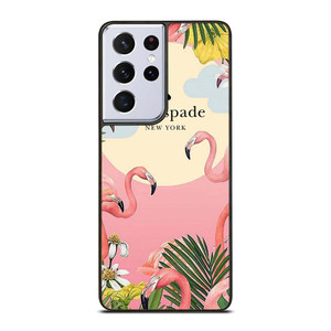 KATE SPADE NEW YORK LOGO FLORAL FLAMENGOS Samsung Galaxy S21 Ultra Case Cover