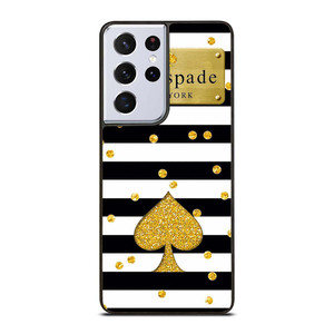 KATE SPADE NEW YORK LOGO GOLDEN POLKADOTS ICON Samsung Galaxy S21 Ultra Case Cover
