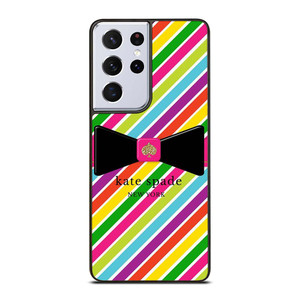 KATE SPADE NEW YORK LOGO STRIPE RIBBON ICON Samsung Galaxy S21 Ultra Case Cover