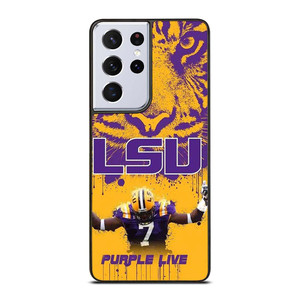 LSU TIGERS LOUISIANA STATE UNIVERSITY PURPLE LIVE Samsung Galaxy S21 Ultra Case Cover