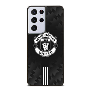 MANCHESTER UNITED BLACK LOGO Samsung Galaxy S21 Ultra Case Cover