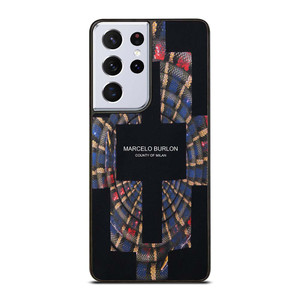 MARCELO BURLON COUNTY OF MILAN LOGO Samsung Galaxy S21 Ultra Case Cover