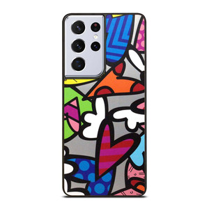 ROMERO BRITTO ABSTRACT LOVE Samsung Galaxy S21 Ultra Case Cover
