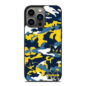 MICHIGAN WOLVERINES FOOTBALL CAMO iPhone 13 Pro Case Cover MICHIGAN WOLVERINES FOOTBALL CAMO iPhone 13 Pro Case Cover