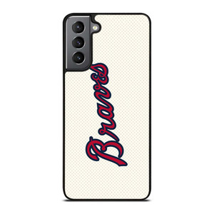ATLANTA BRAVES ICON BASEBALL TEAM LOGO Samsung Galaxy S21 Plus Case Cover