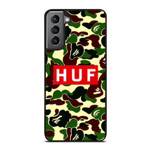BAPE CAMO HUF Samsung Galaxy S21 Plus Case Cover