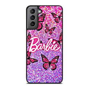 BARBIE BUTTERFLY LOGO ICON PINK Samsung Galaxy S21 Plus Case Cover