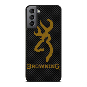 BROWNING LOGO CARBON Samsung Galaxy S21 Plus Case Cover
